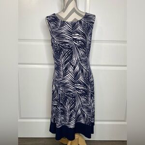 Connected Apparel 12 Blue White Dress